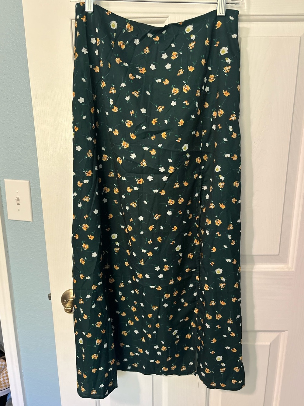 SHEIN Green Floral Maxi Skirt